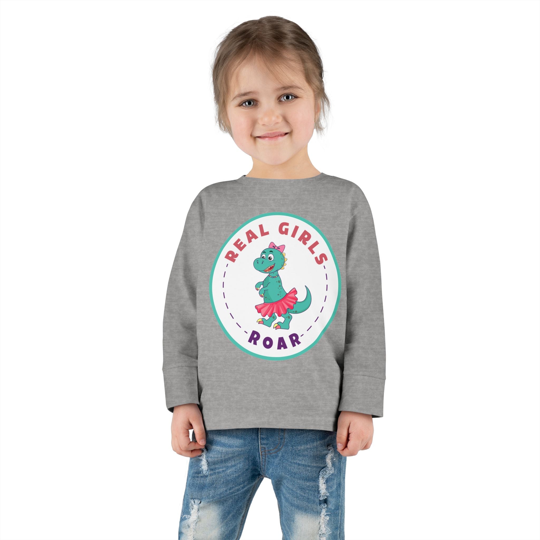 Tegan the T-Rex Toddler Long Sleeve Tee