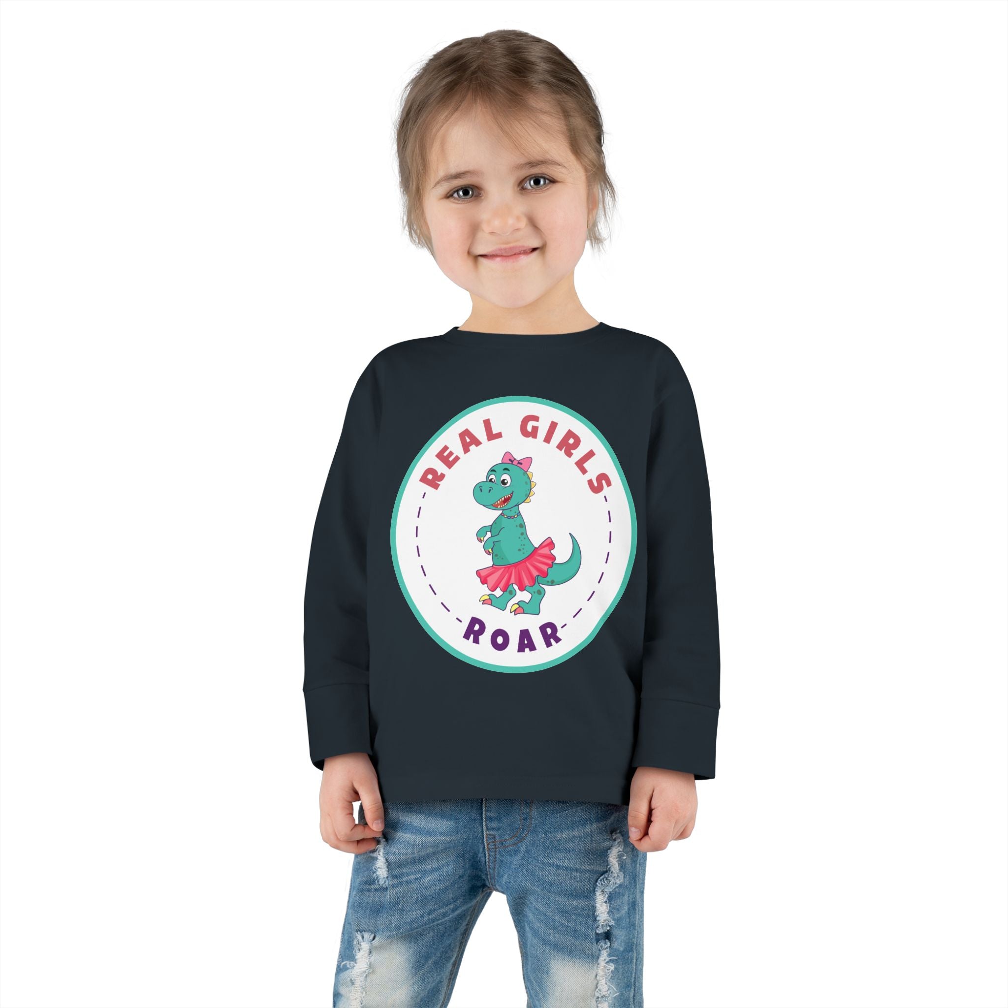 Tegan the T-Rex Toddler Long Sleeve Tee
