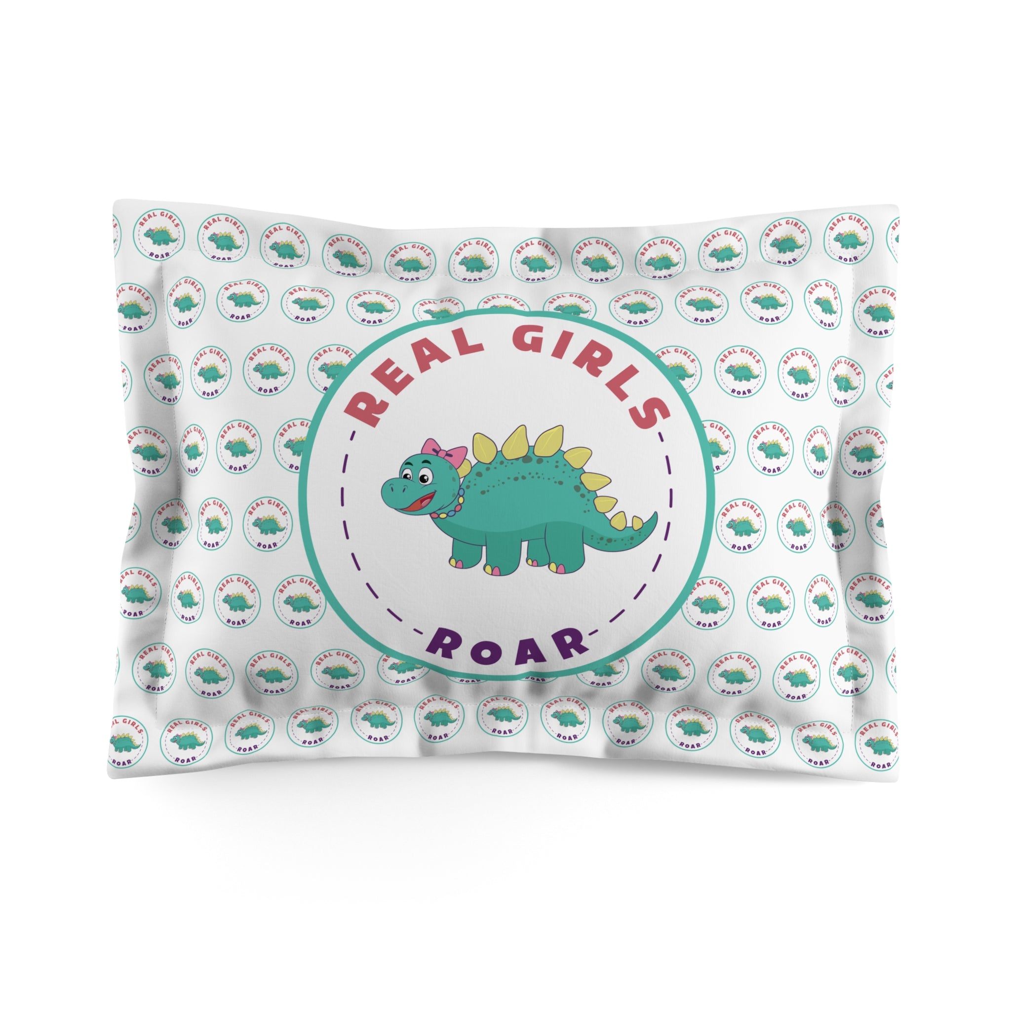 Sadie the Stegosaurus Microfiber Pillow Sham