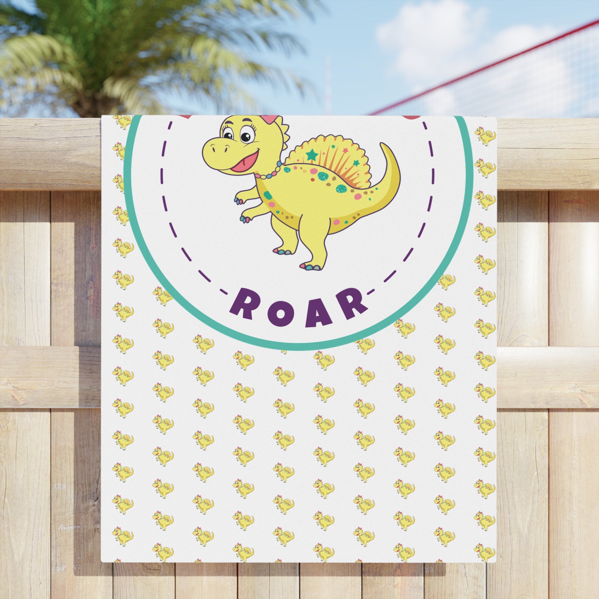 Samara the Spinosaurus Beach Towel