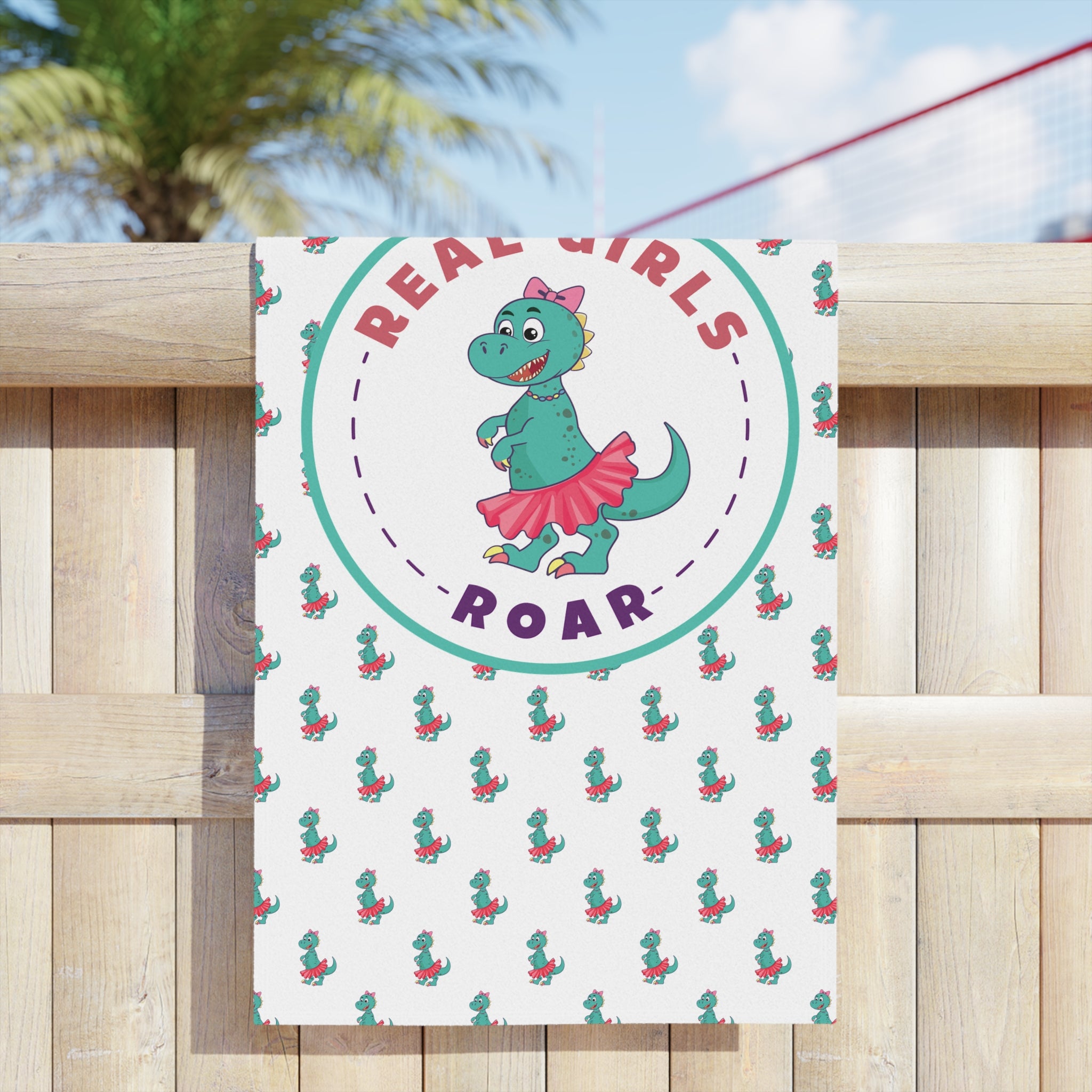 Tegan the T-Rex Beach Towel