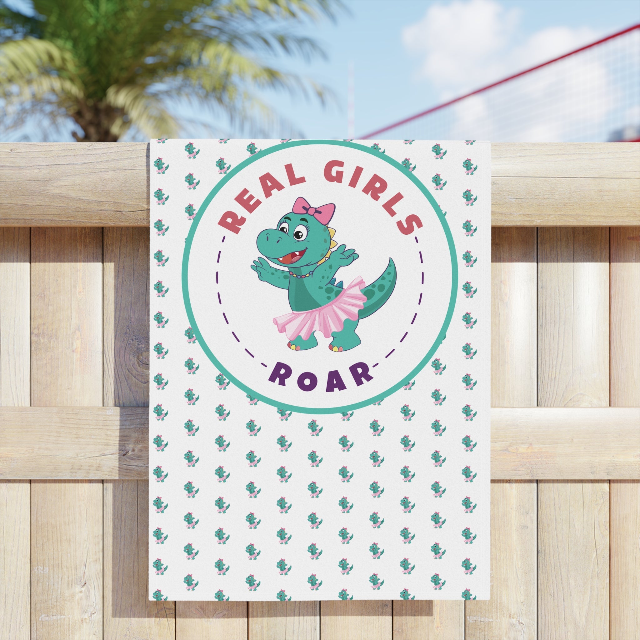 Twyla the T-Rex Beach Towel