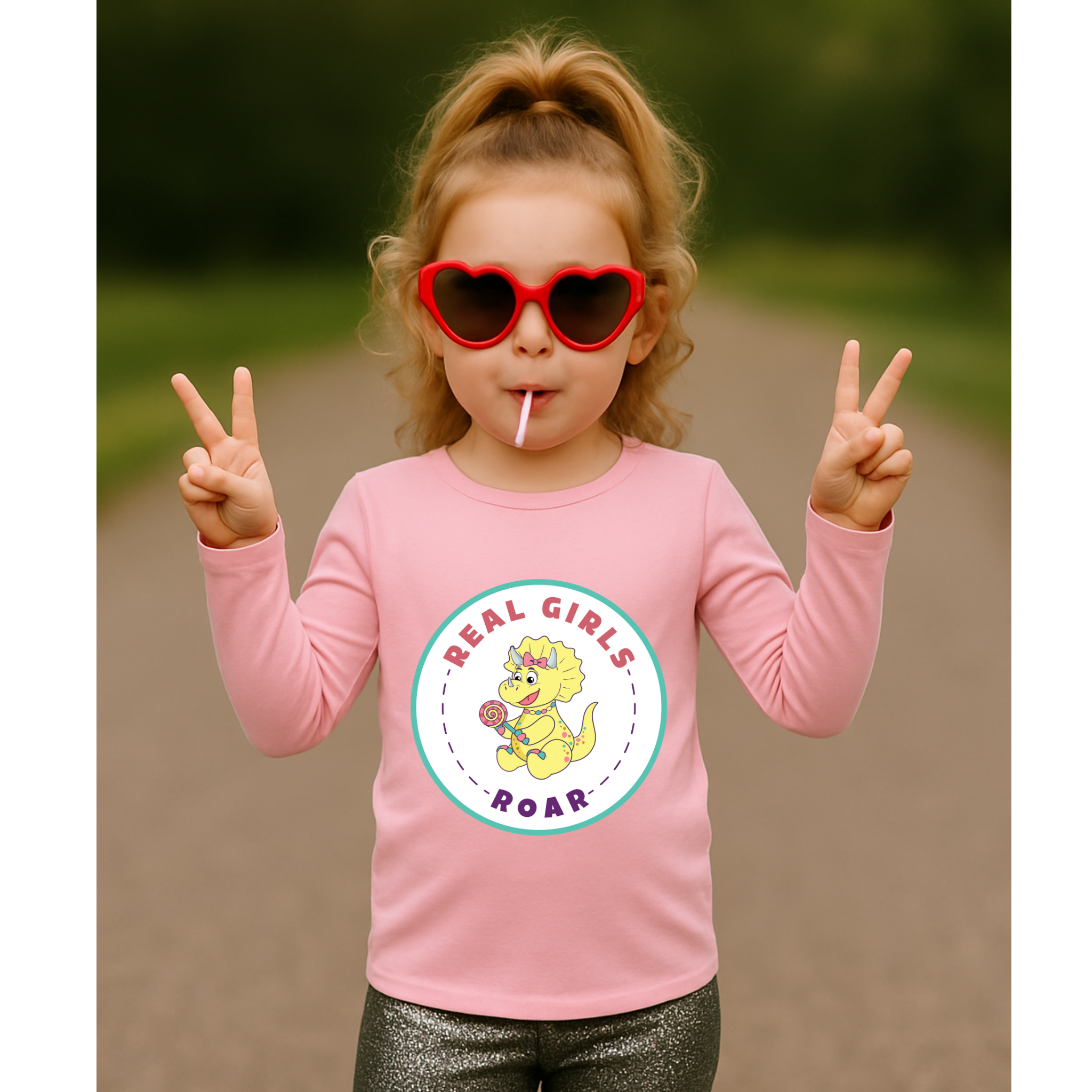 Tyra the Triceratops Long Sleeve Tee