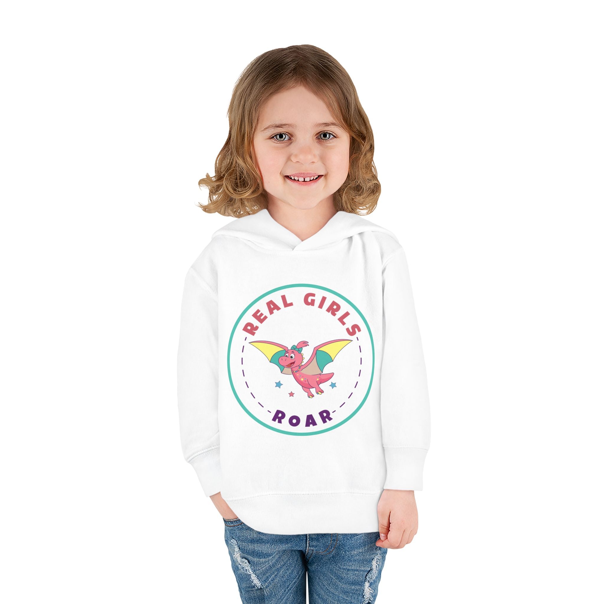Pearly the Pterodactyl  Toddler Fleece Hoodie