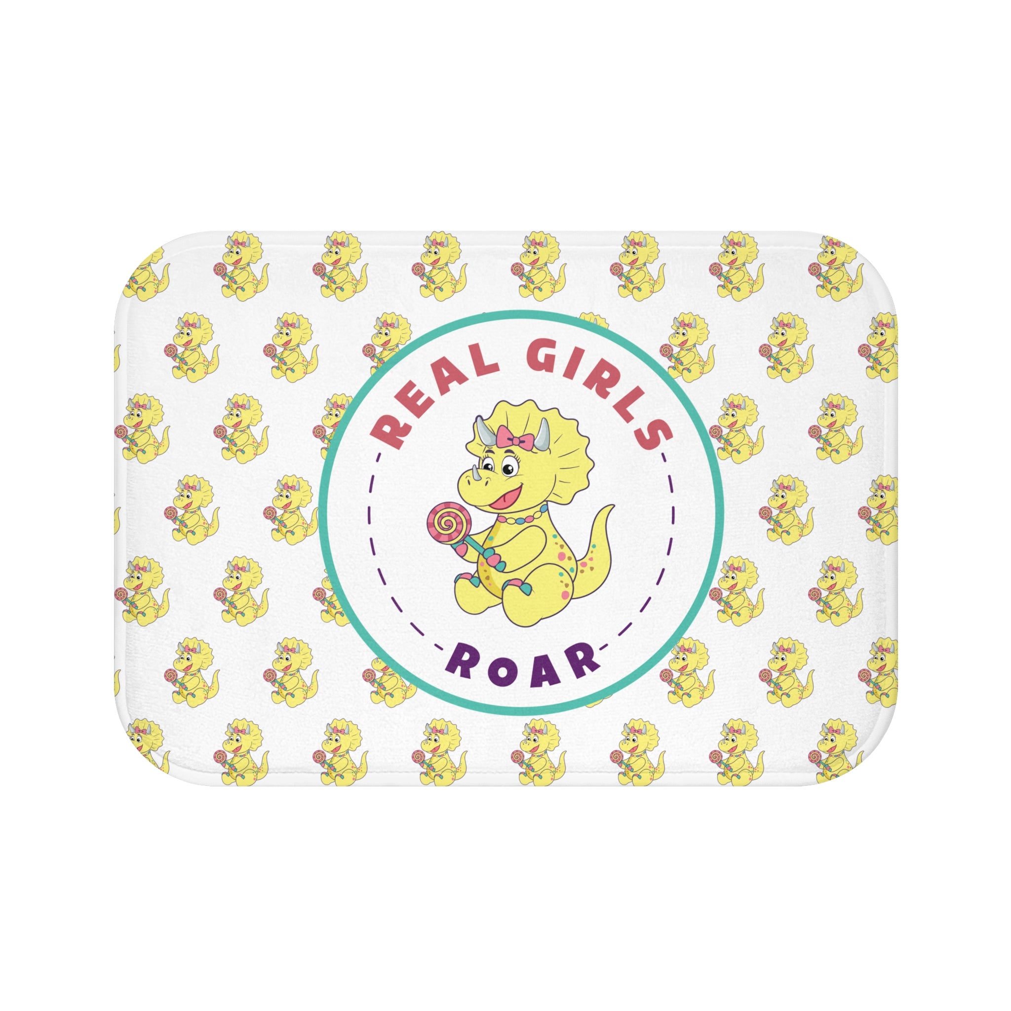 Tyra the Triceratops Bath Mat