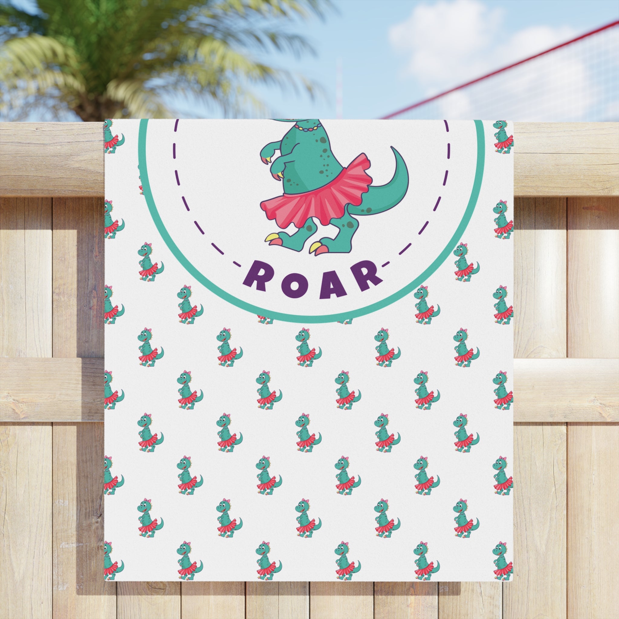 Tegan the T-Rex Beach Towel