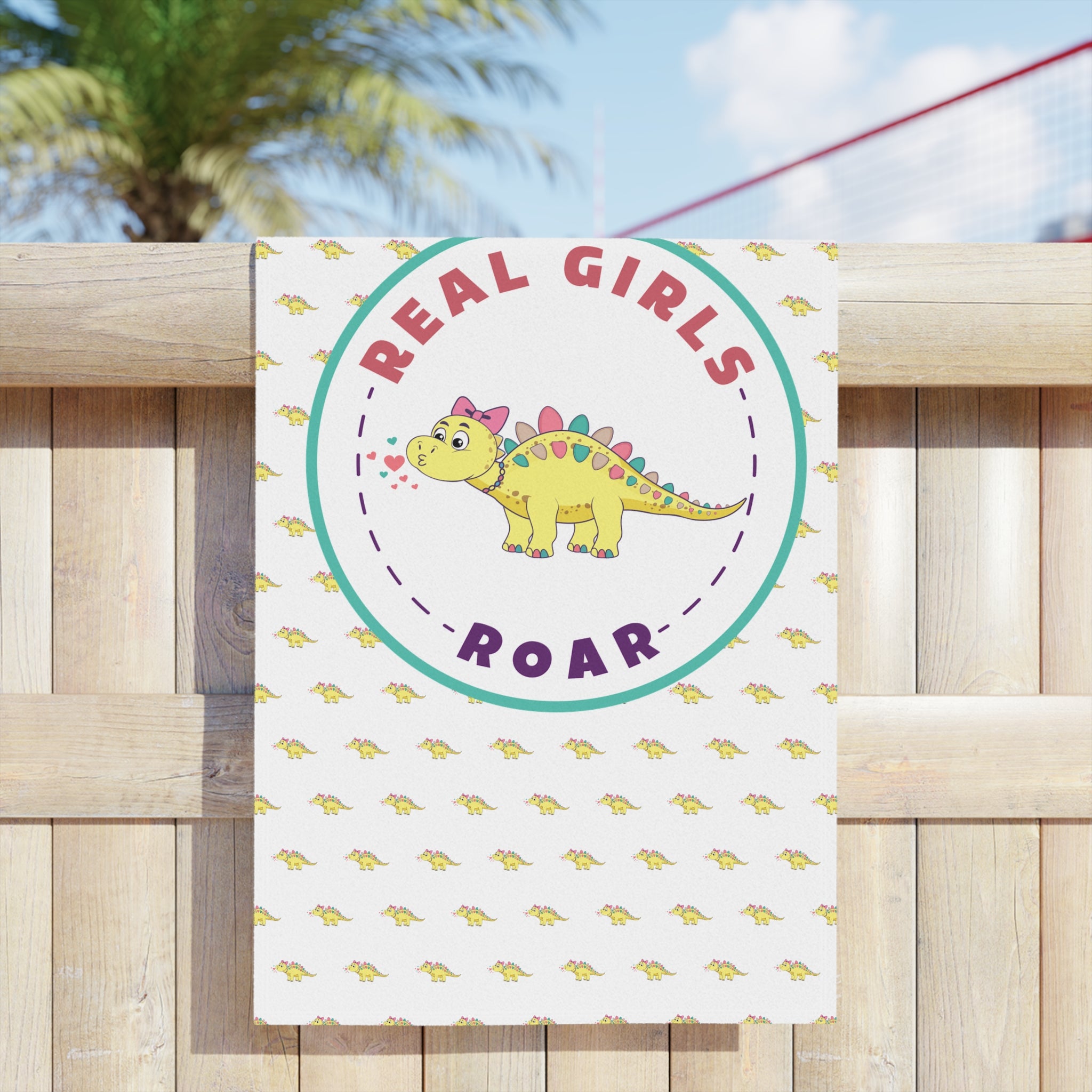 Karissa the Kentrosaurus Beach Towel