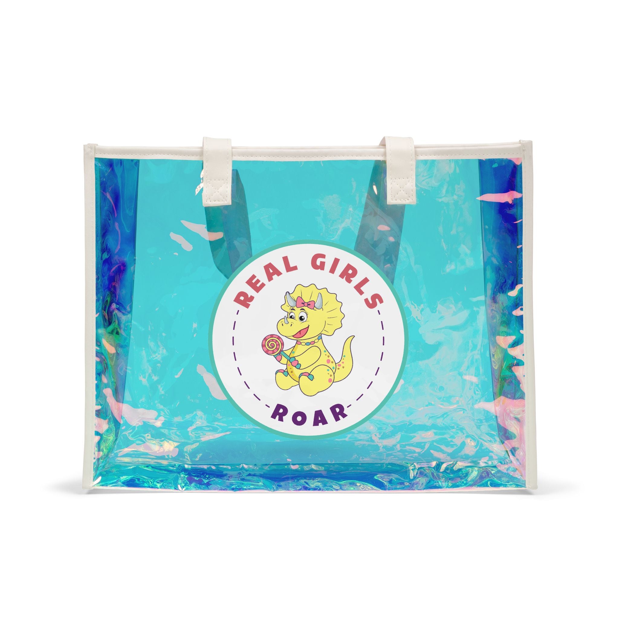 Tyra the Triceratops Beach Tote Bag