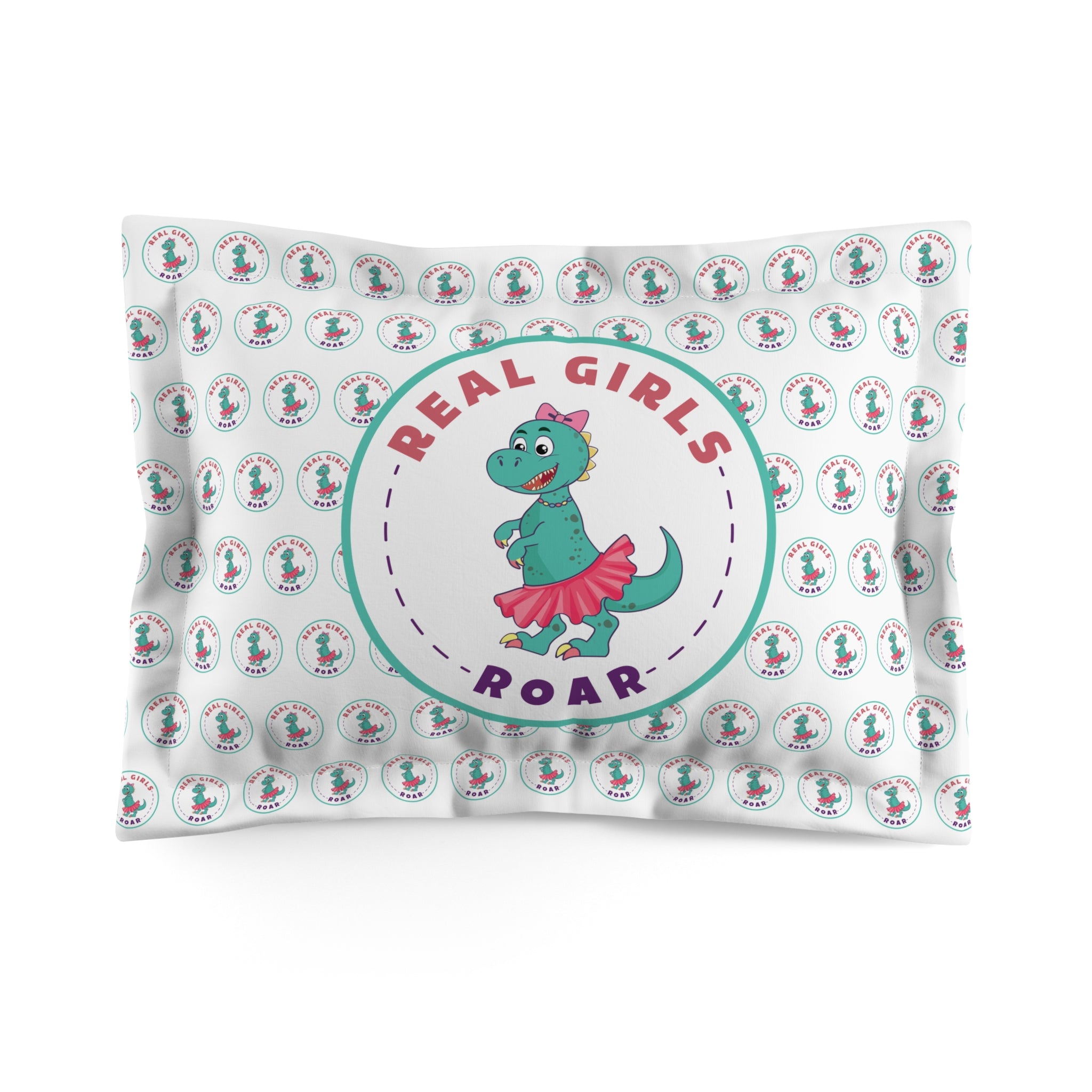Tegan the T-Rex Microfiber Pillow Sham