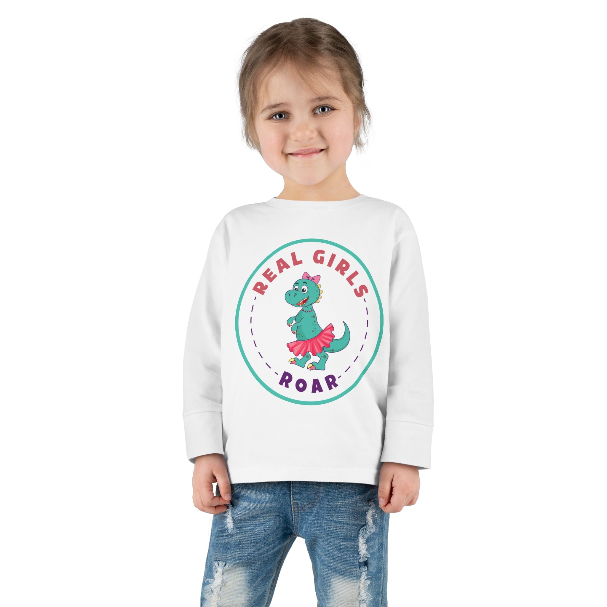 Tegan the T-Rex Toddler Long Sleeve Tee