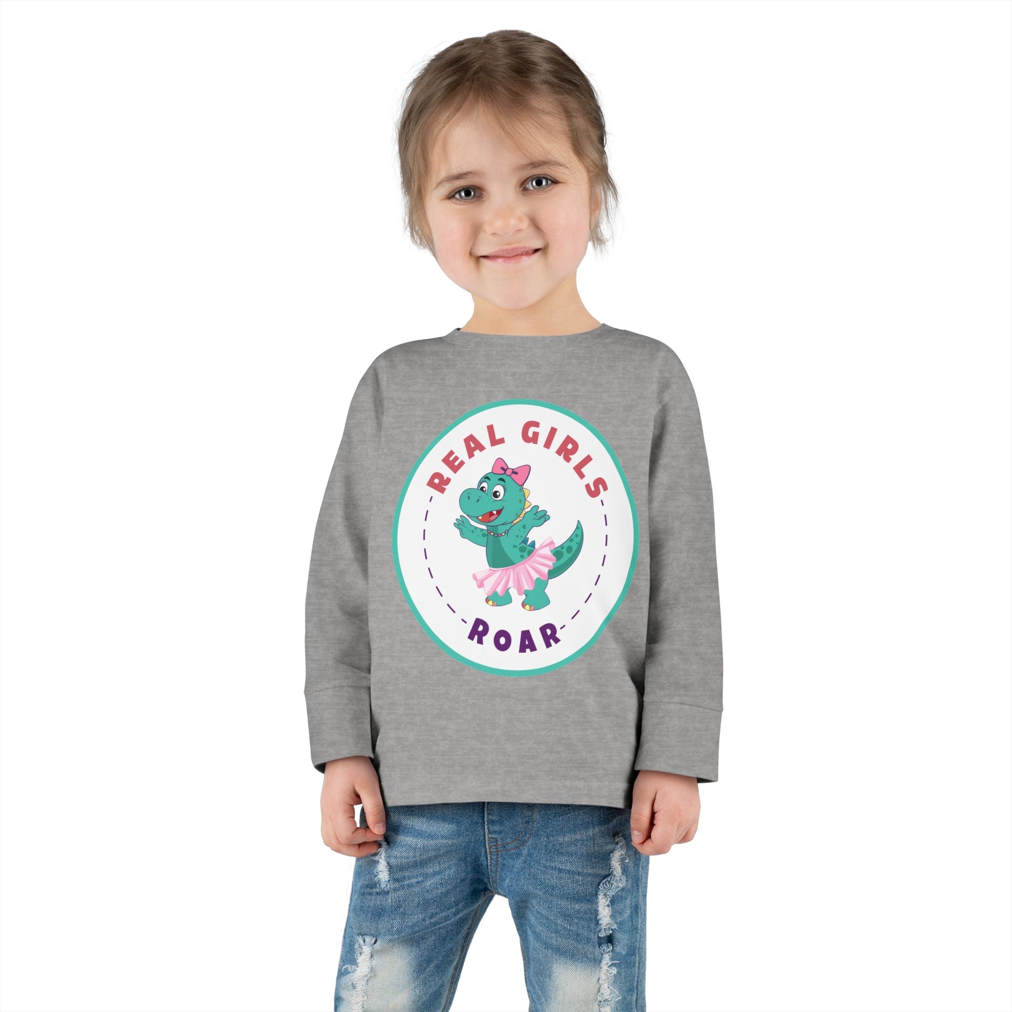 Twyla the T-Rex Toddler Long Sleeve Tee