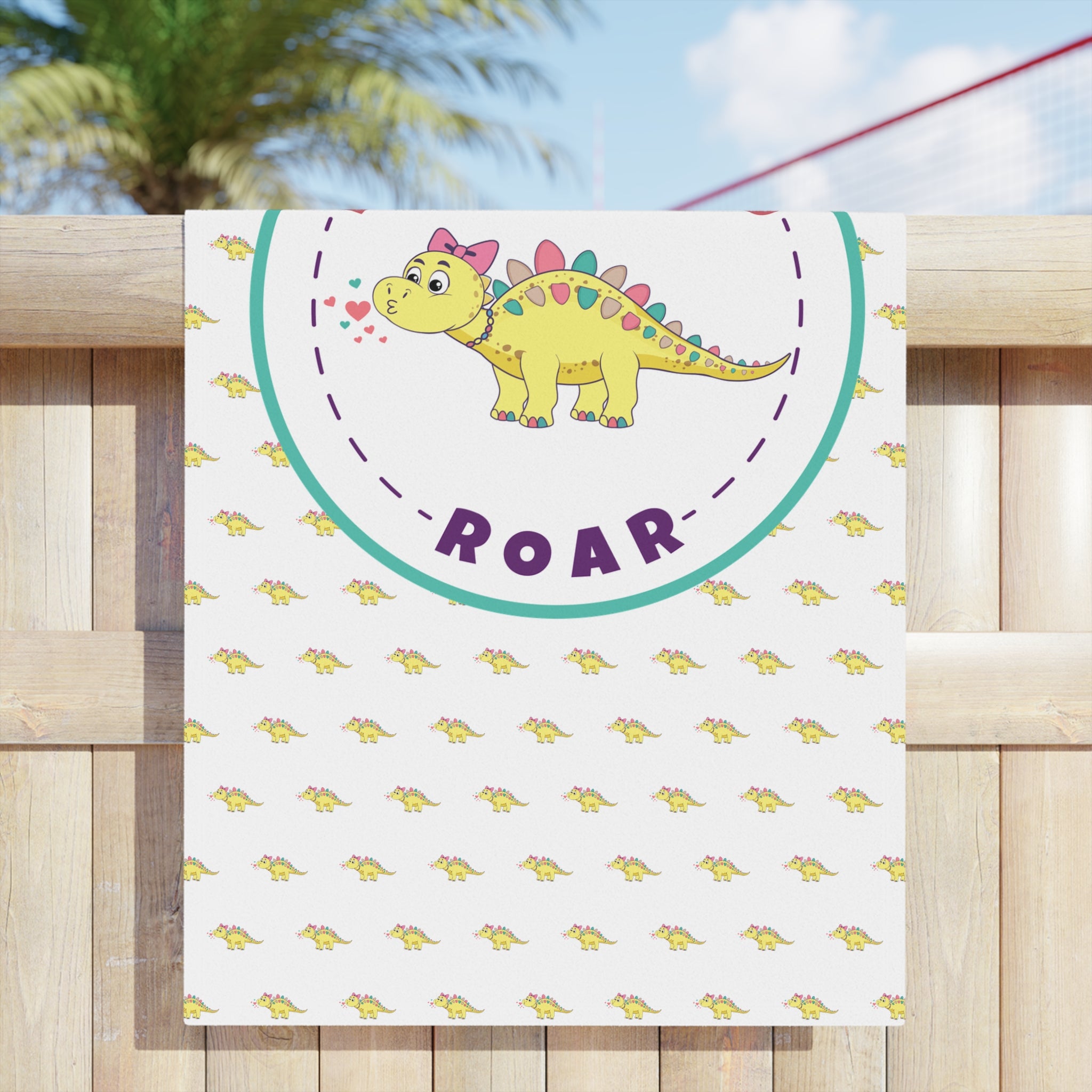Karissa the Kentrosaurus Beach Towel