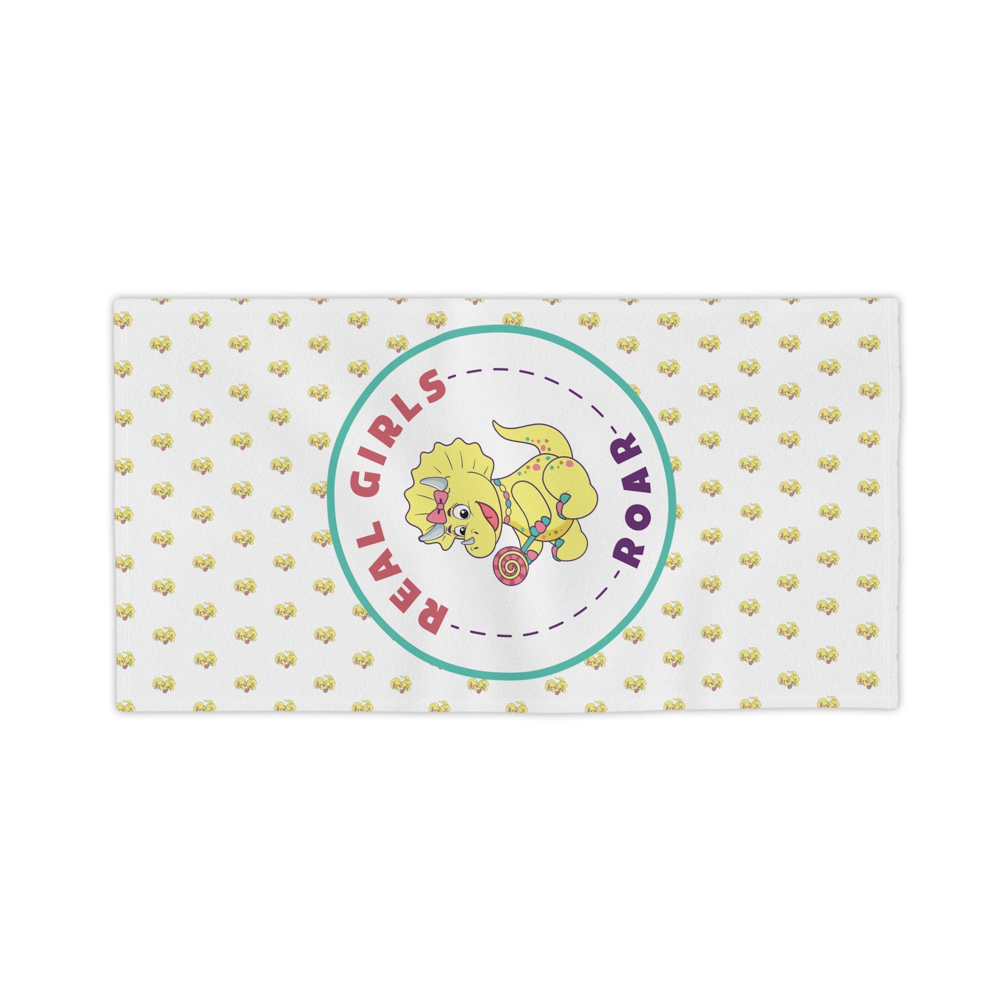 Tyra the Triceratops Beach Towel