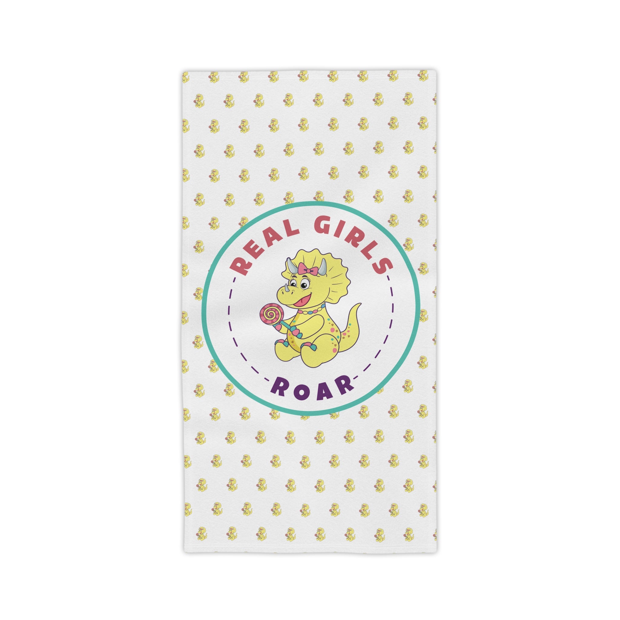 Tyra the Triceratops Beach Towel