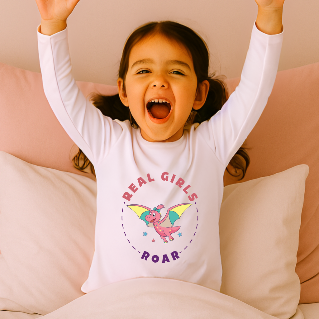 Pearly the Pterodactyl  Long Sleeve Pajama Tee