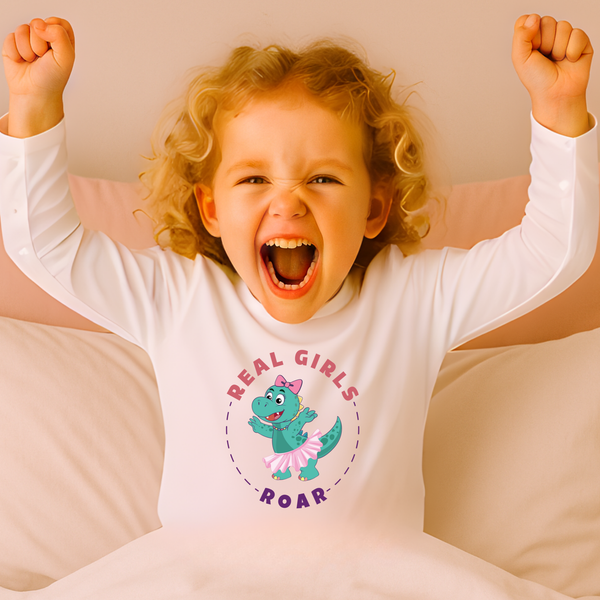 Twyla the T-Rex Toddler Long Sleeve Pajama Tee