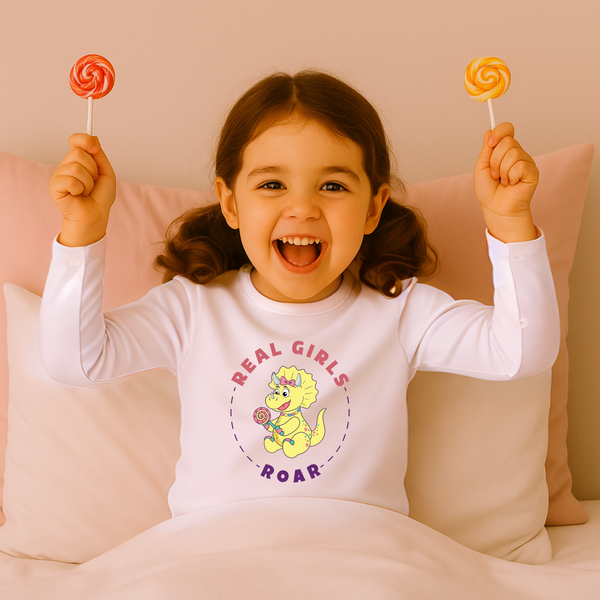 Tyra the Triceratops Long Sleeve Pajama Tee