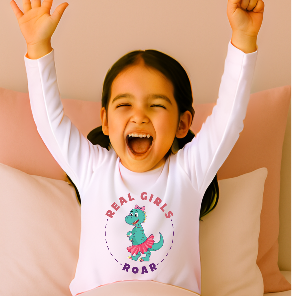 Tegan the T-Rex Toddler Long Sleeve Pajama Tee