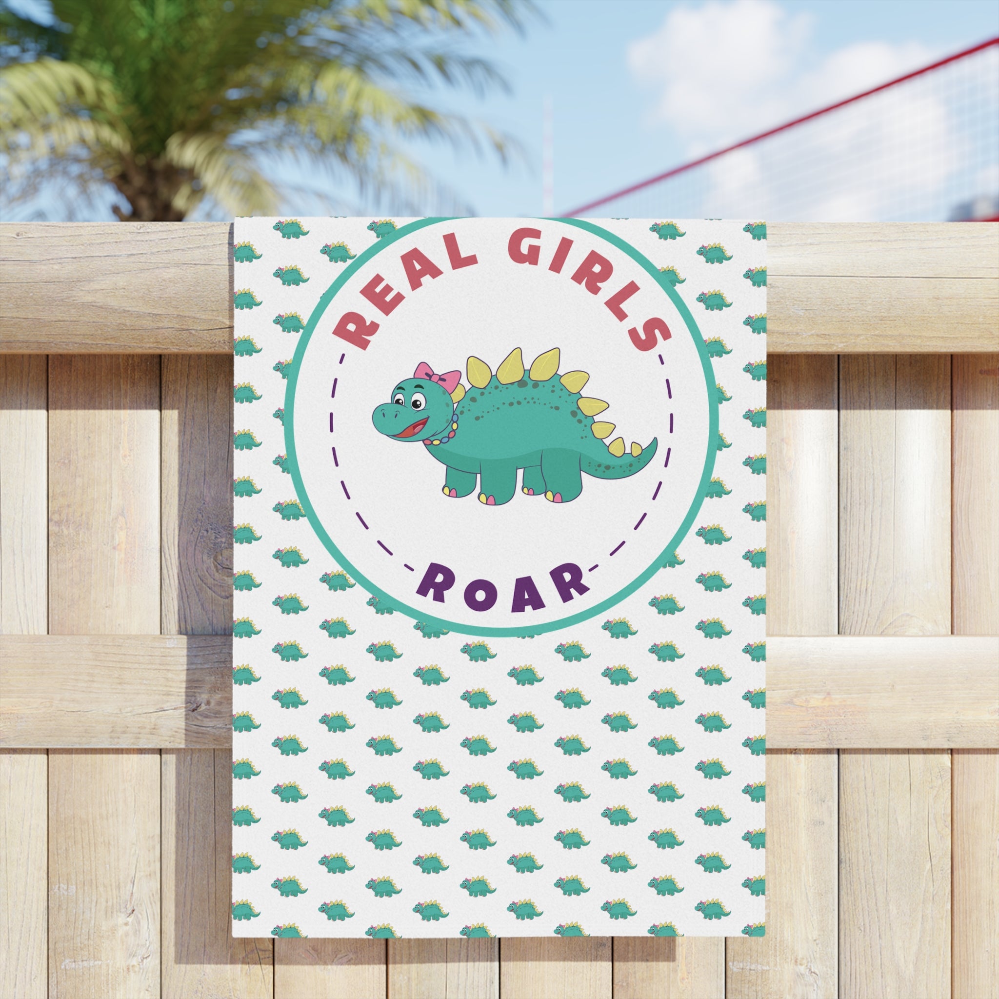 Sadie the Stegosaurus Beach Towel