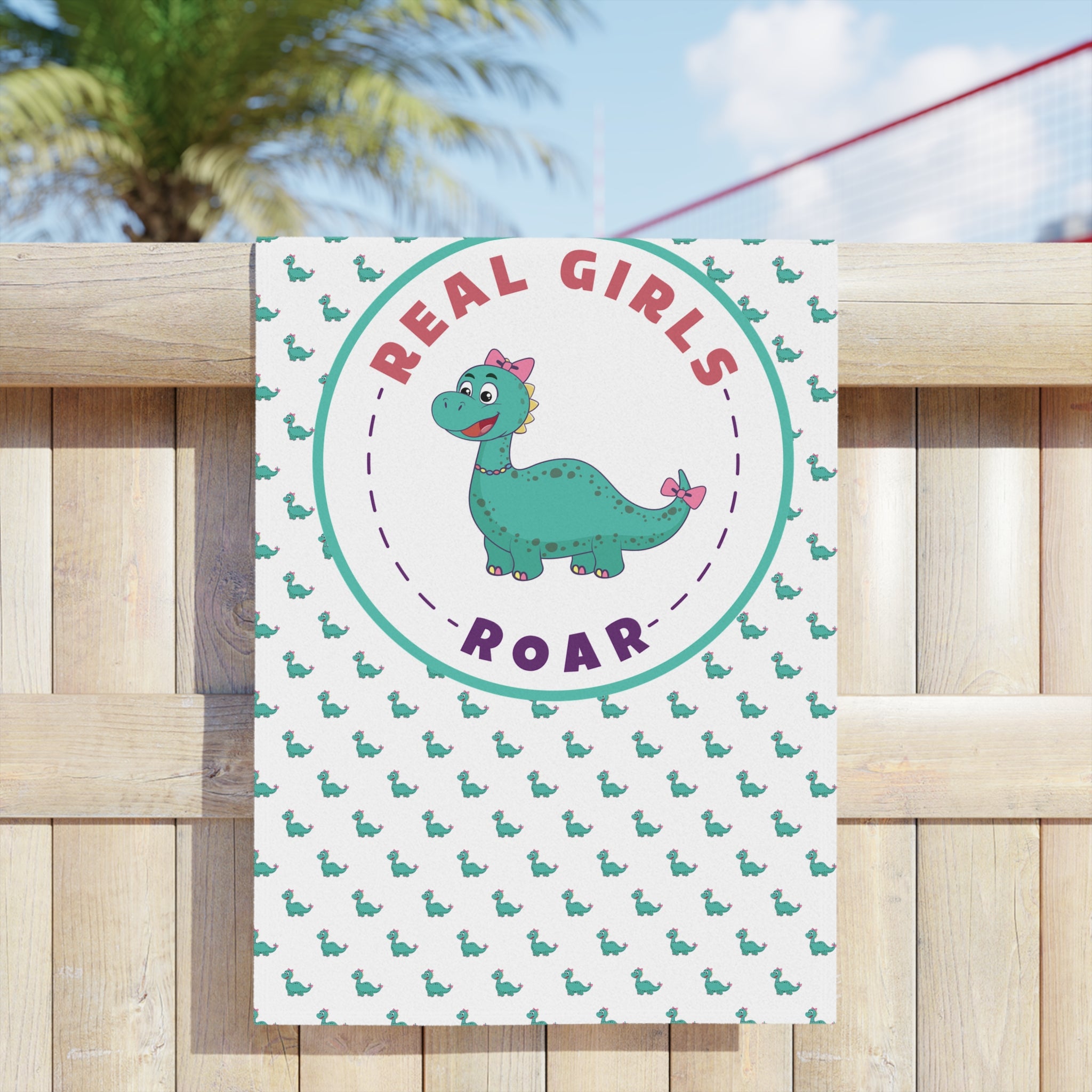 Bianca the Brachiosaurus Beach Towel
