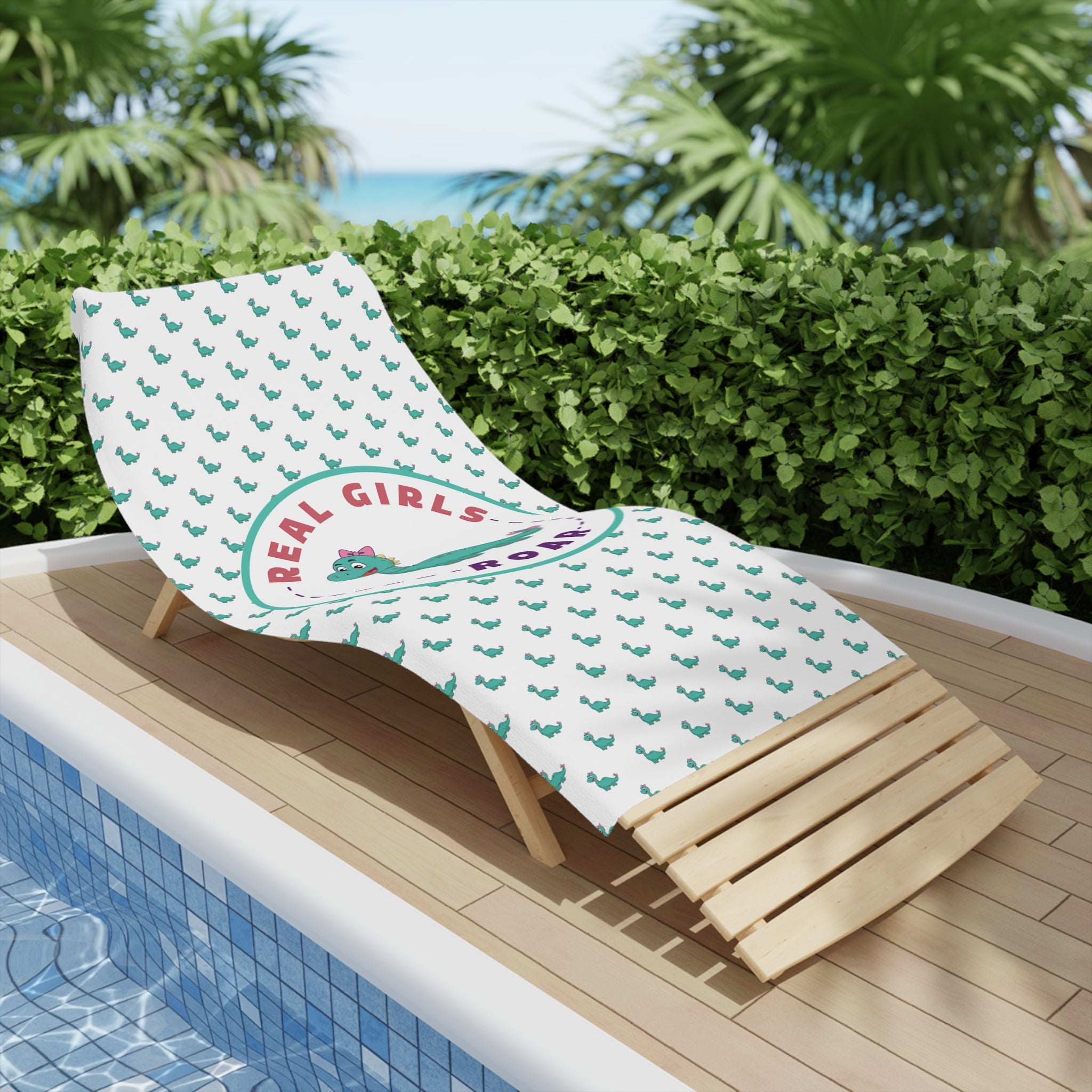 Bianca the Brachiosaurus Beach Towel