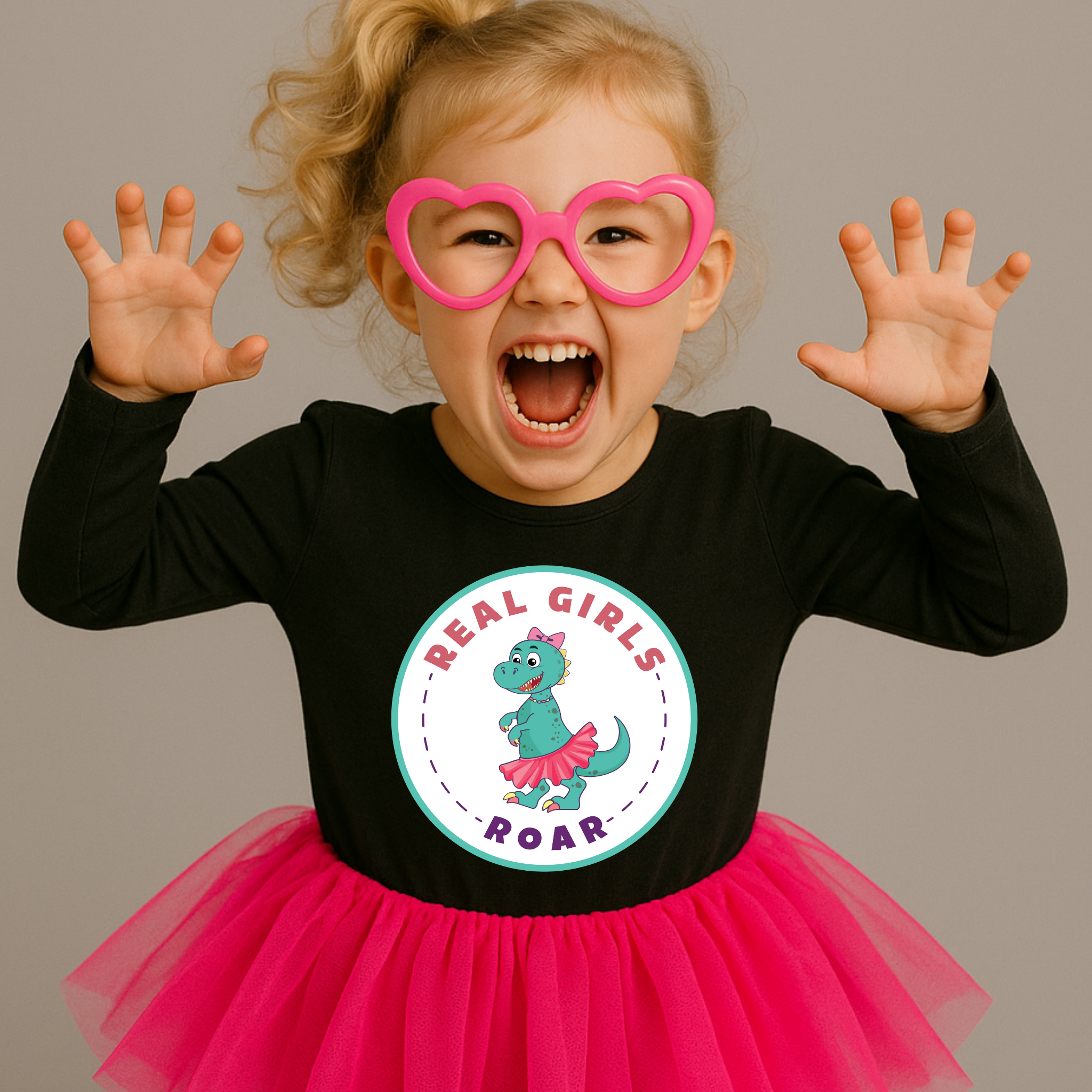 Tegan the T-Rex Toddler Long Sleeve Tee
