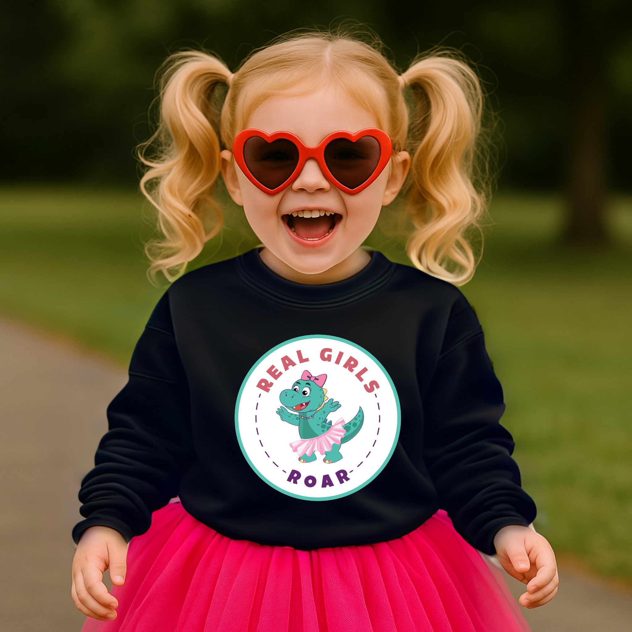 Twyla the T-Rex Kids Sweatshirt