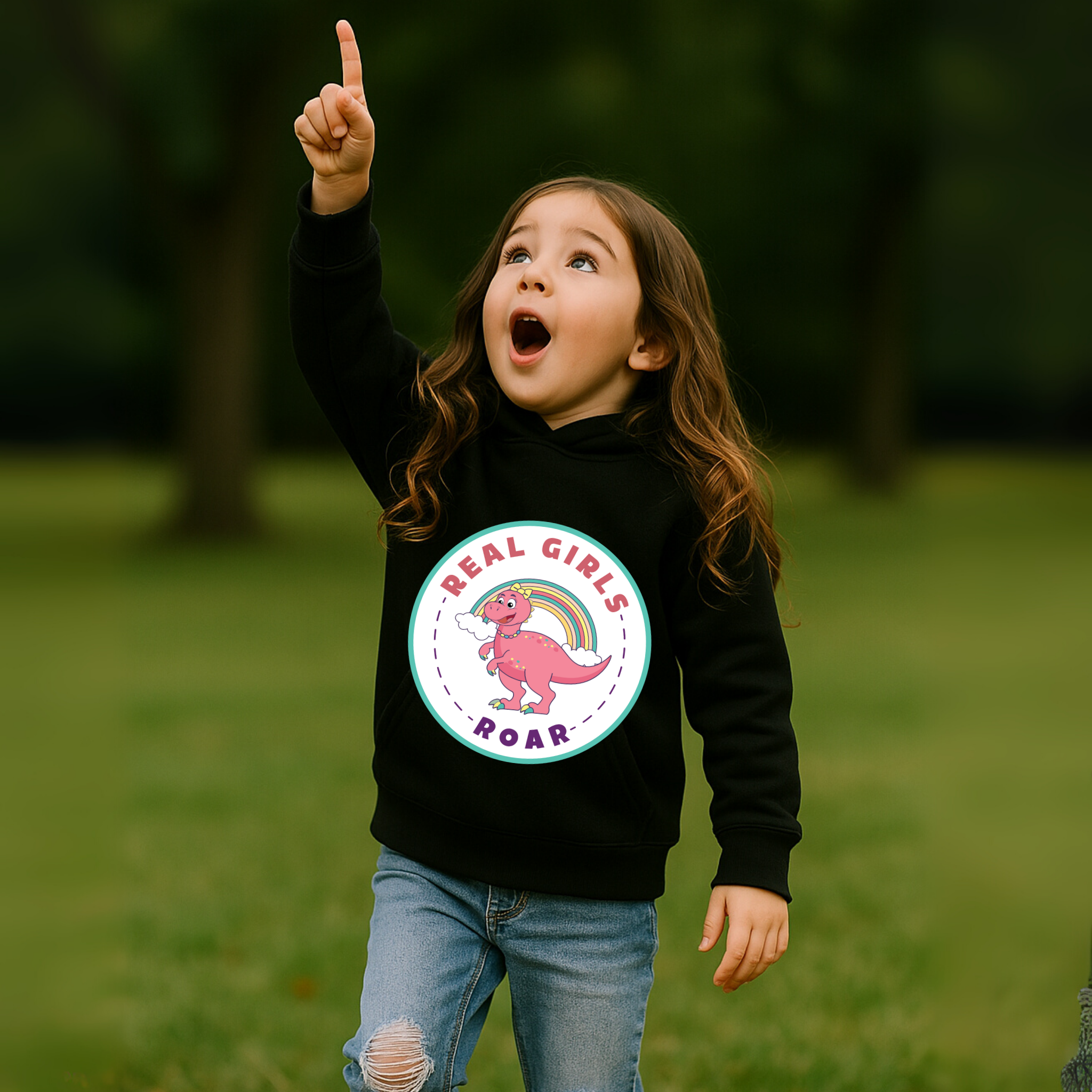 Ren the Raptor Kids Toddler Fleece Hoodie – Real Girls Roar