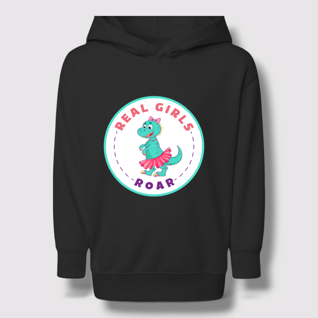 Tegan the T-Rex Kids Toddler Fleece Hoodie